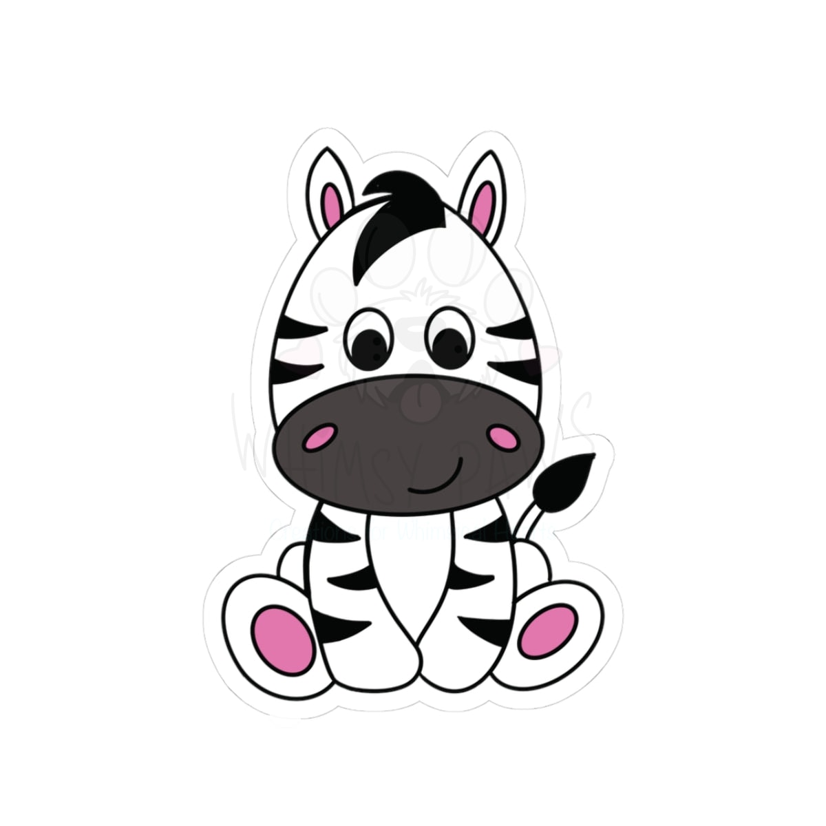 Adorable Zebra Kiss-Cut Stickers