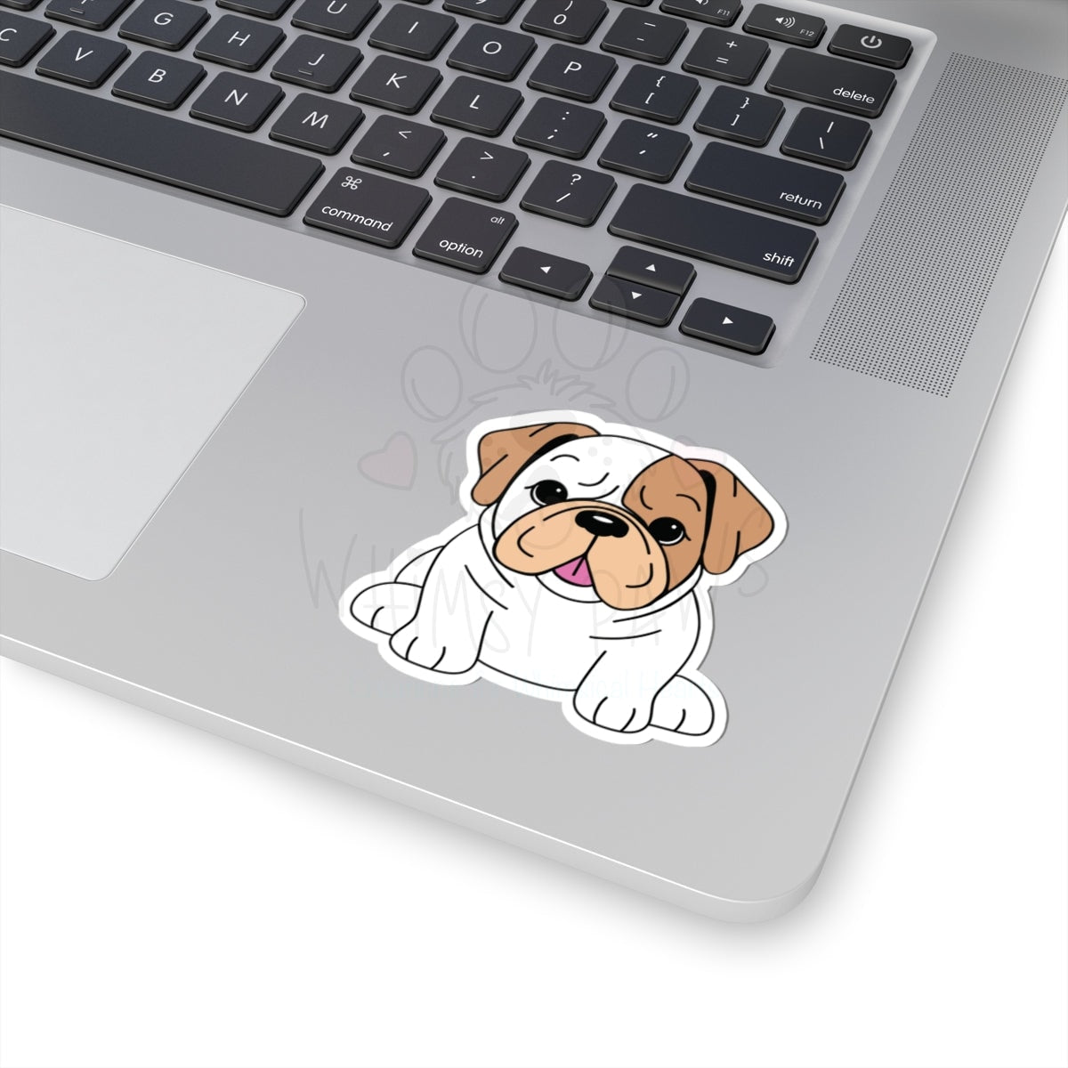 Adorable Bulldog Kiss-Cut Stickers - Cute Dog Lover Decals for Laptops, Water Bottles & More
