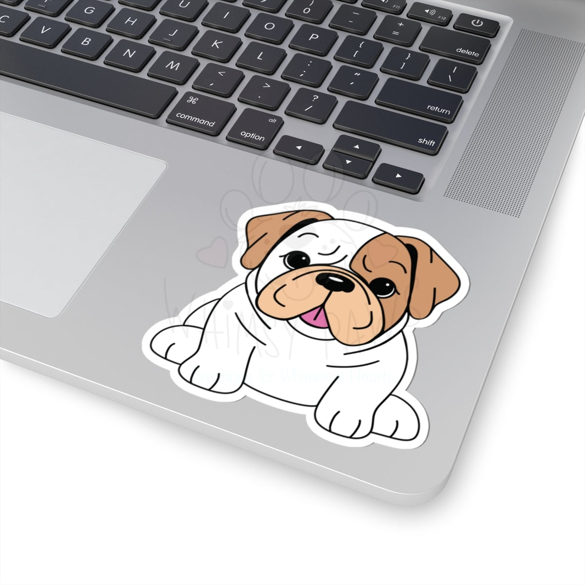 Adorable Bulldog Kiss-Cut Stickers - Cute Dog Lover Decals for Laptops, Water Bottles & More