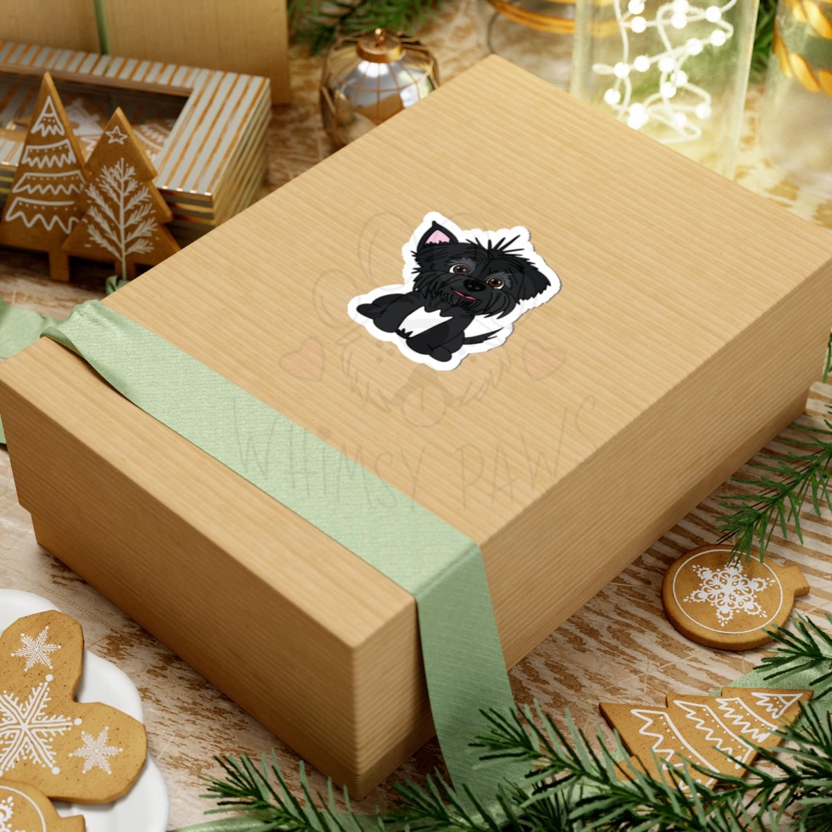 Scruffy "Tiko the Terrier" Dog Kiss-Cut Stickers - Perfect for Pet Lovers & Gift Giving