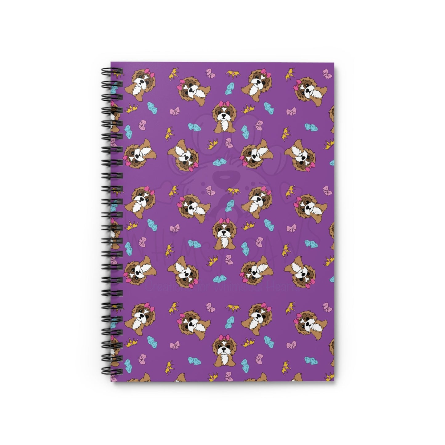 Cute Shih Tzu Princess Spiral Notebook - Ruled Line for Pet Lovers