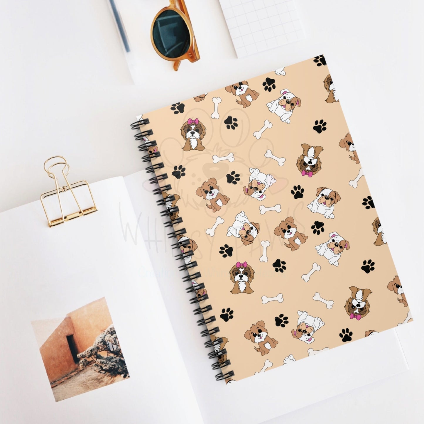 Cute Dog-Themed Spiral Notebook - Perfect for Pet Lovers