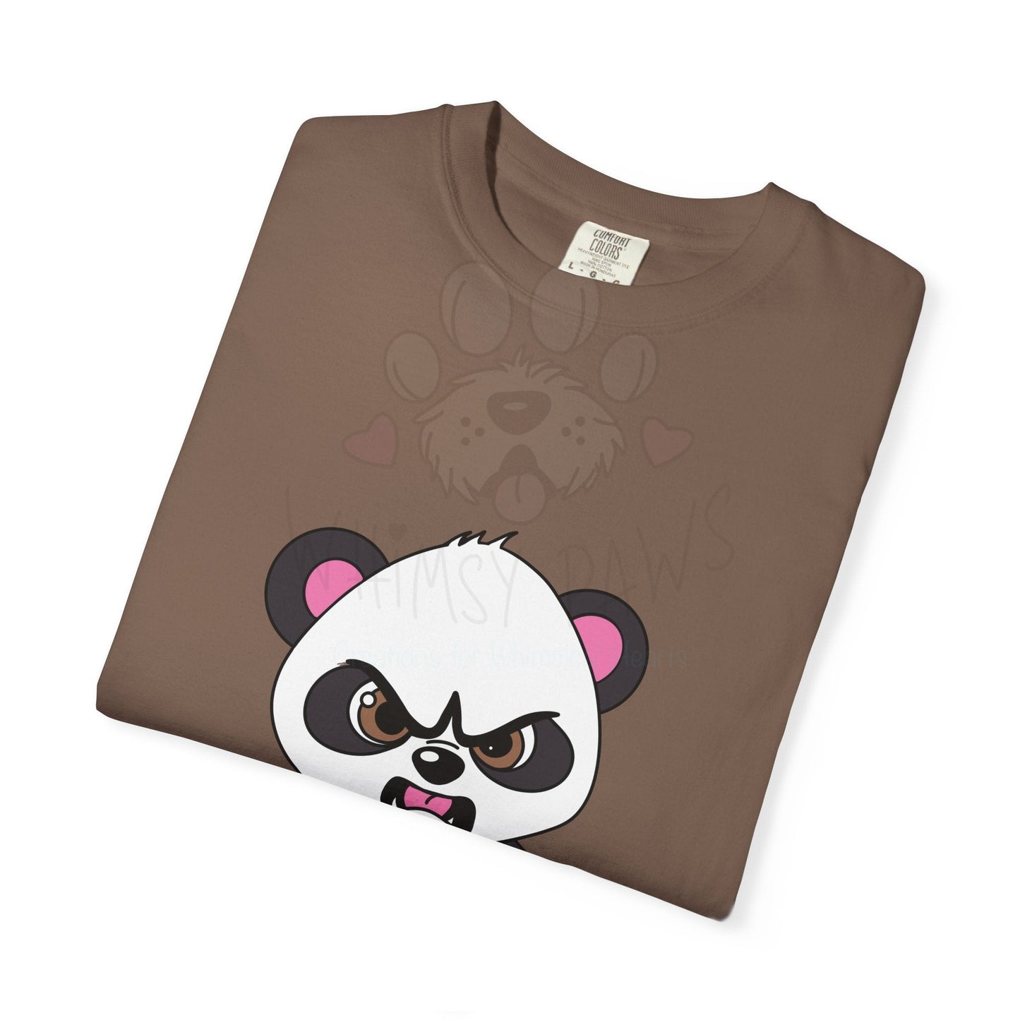 Angry Panda Mood Graphic T-Shirt for Fun-Loving Adults