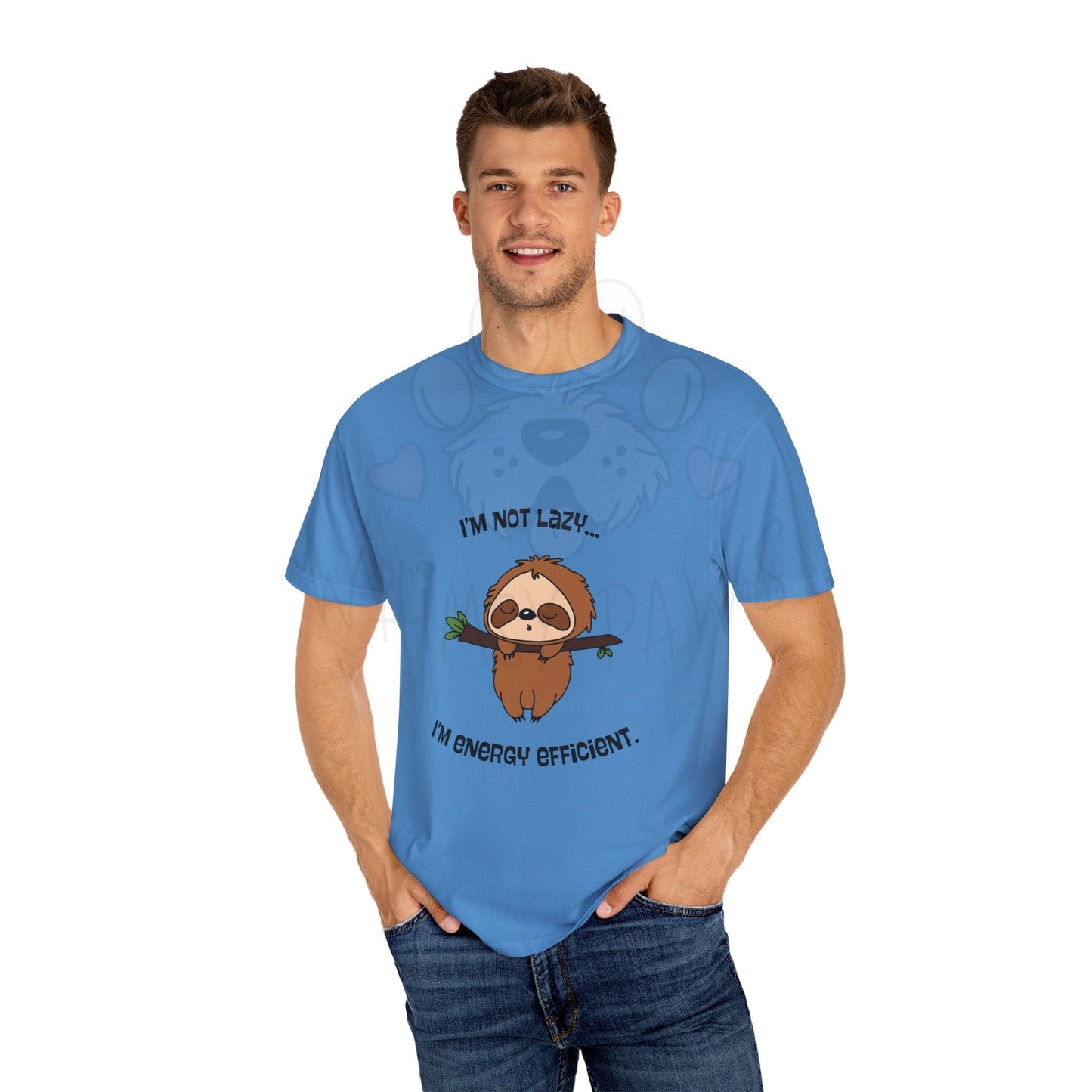 Funny Sloth T-Shirt - "I'm Not Lazy, I'm Energy Efficient" - Unisex Tee