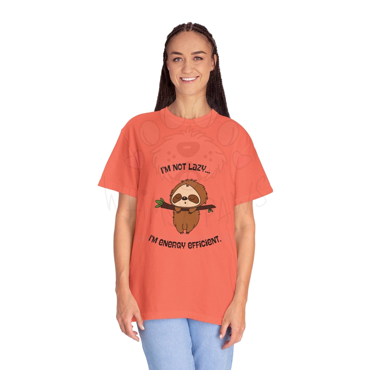 Funny Sloth T-Shirt - "I'm Not Lazy, I'm Energy Efficient" - Unisex Tee