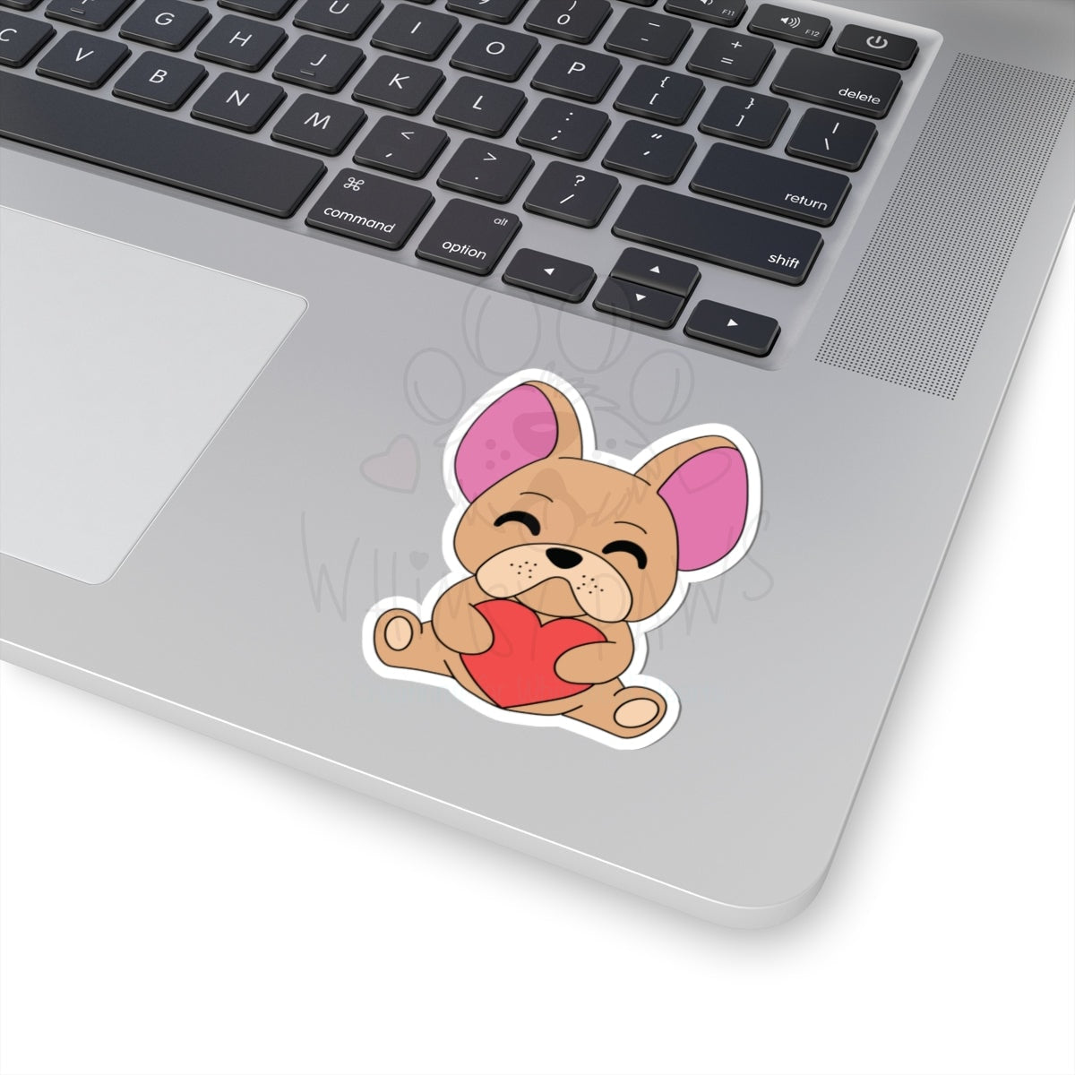 Cute Frenchie Love Kiss-Cut Stickers - Adorable Pet Themed Decor for Laptops & More