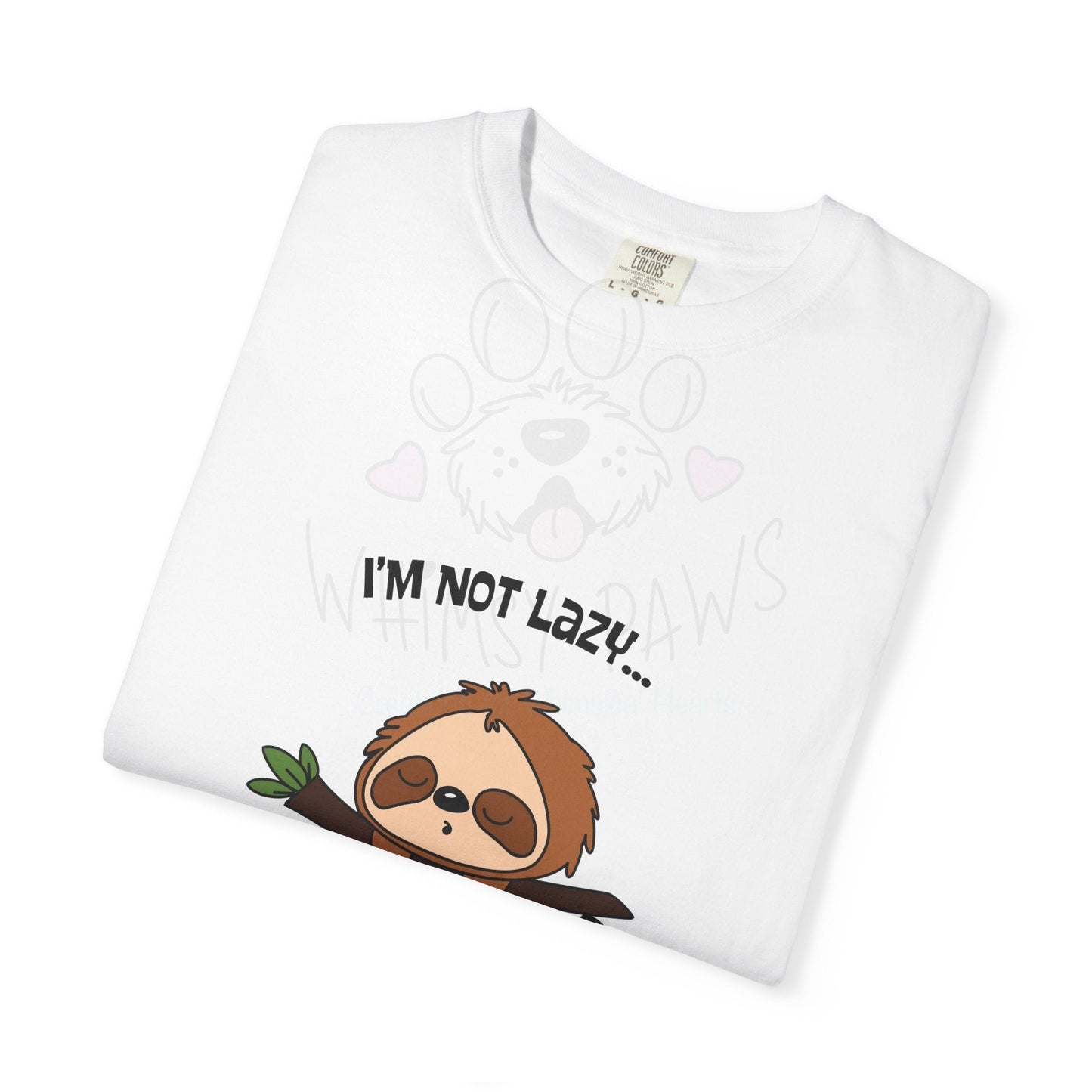 Funny Sloth T-Shirt - "I'm Not Lazy, I'm Energy Efficient" - Unisex Tee