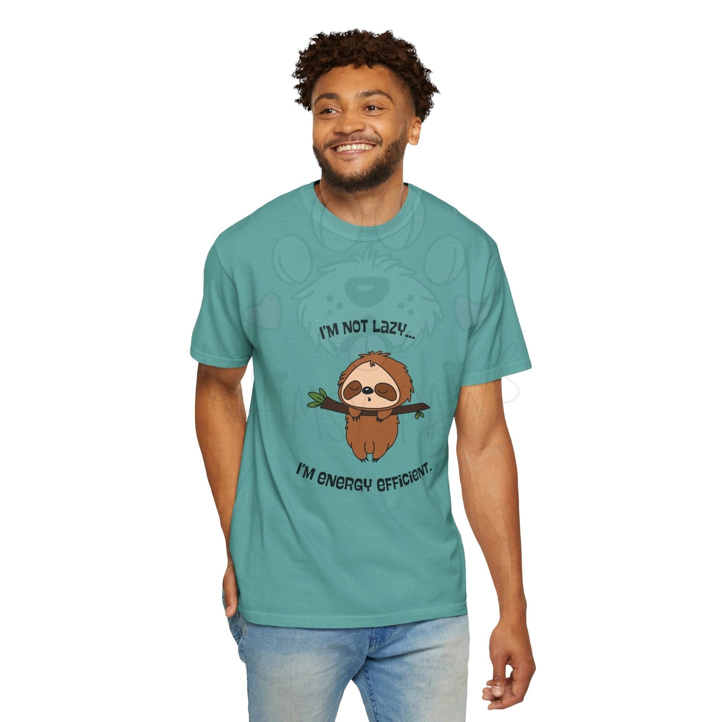 Funny Sloth T-Shirt - "I'm Not Lazy, I'm Energy Efficient" - Unisex Tee
