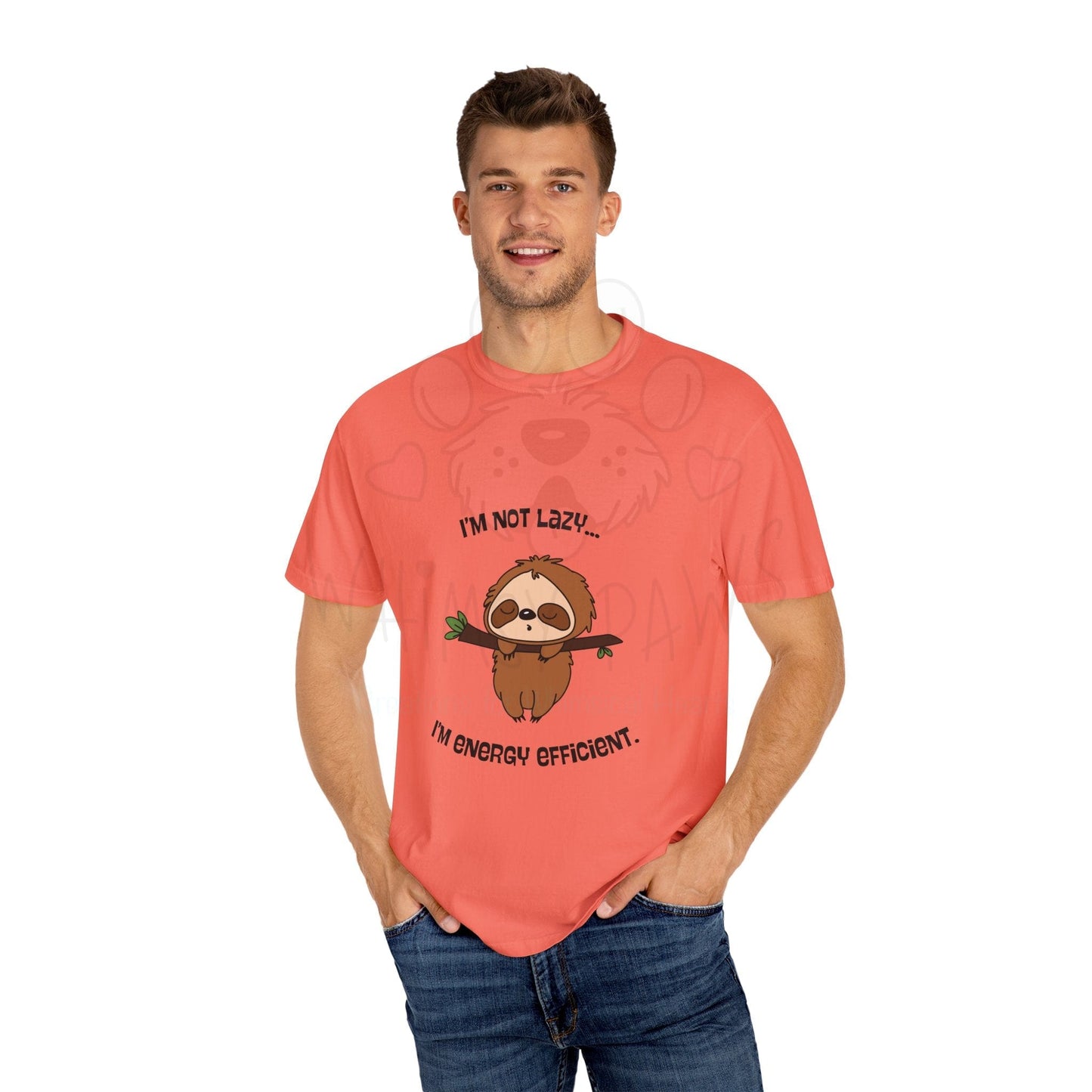Funny Sloth T-Shirt - "I'm Not Lazy, I'm Energy Efficient" - Unisex Tee