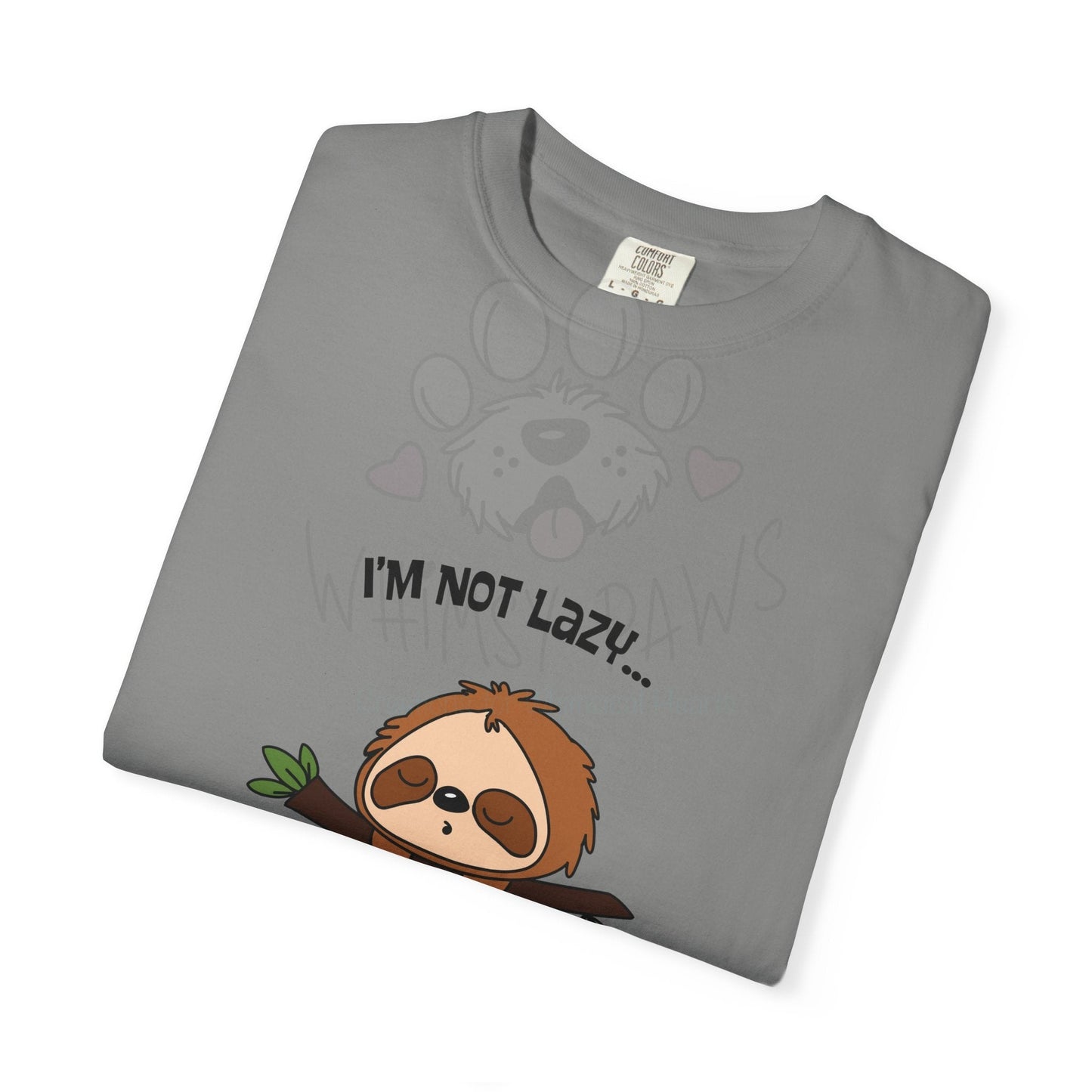 Funny Sloth T-Shirt - "I'm Not Lazy, I'm Energy Efficient" - Unisex Tee