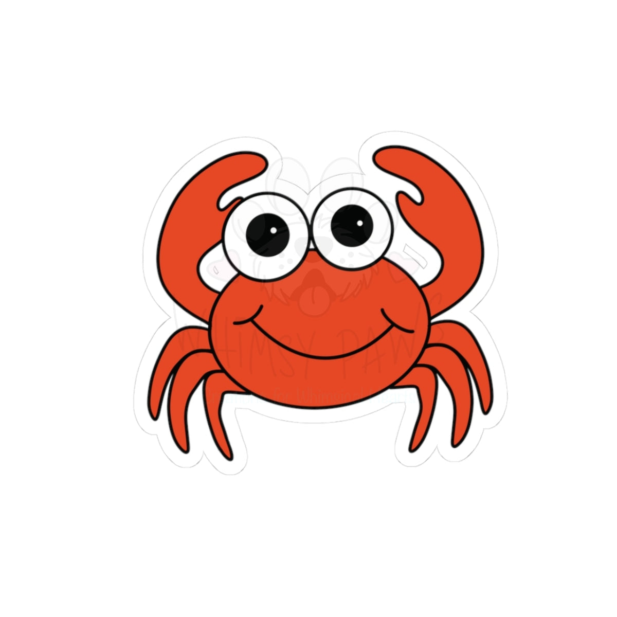Cute Crab Kiss-Cut Stickers - Perfect for Kids and Ocean Lovers