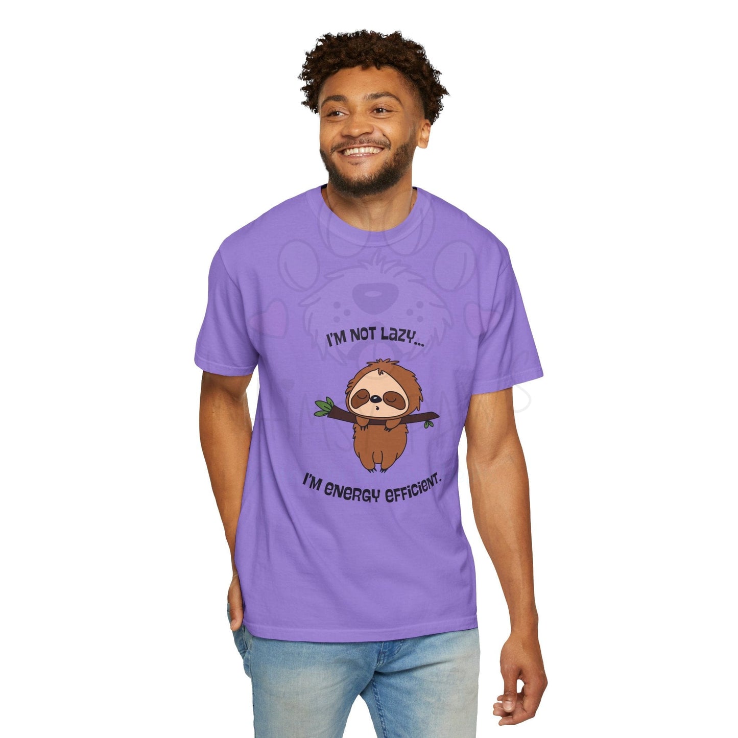 Funny Sloth T-Shirt - "I'm Not Lazy, I'm Energy Efficient" - Unisex Tee