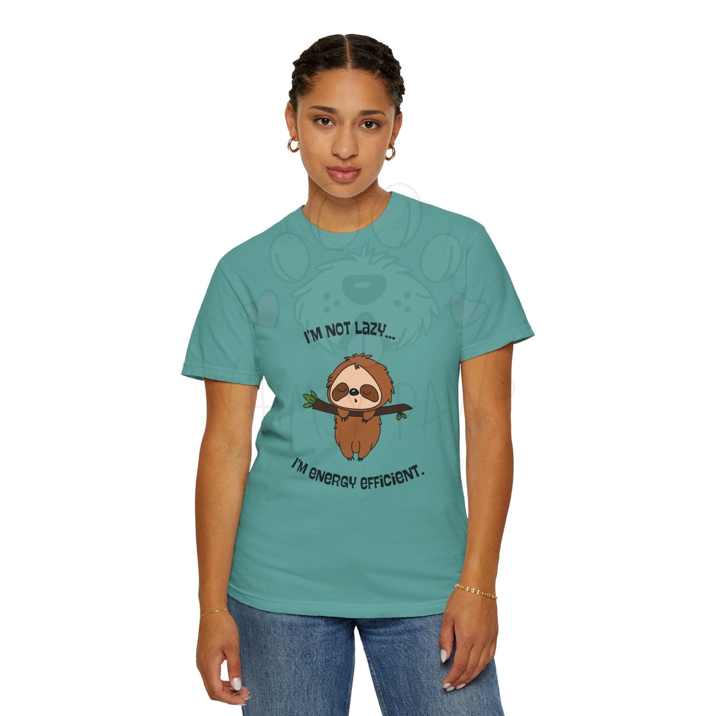 Funny Sloth T-Shirt - "I'm Not Lazy, I'm Energy Efficient" - Unisex Tee