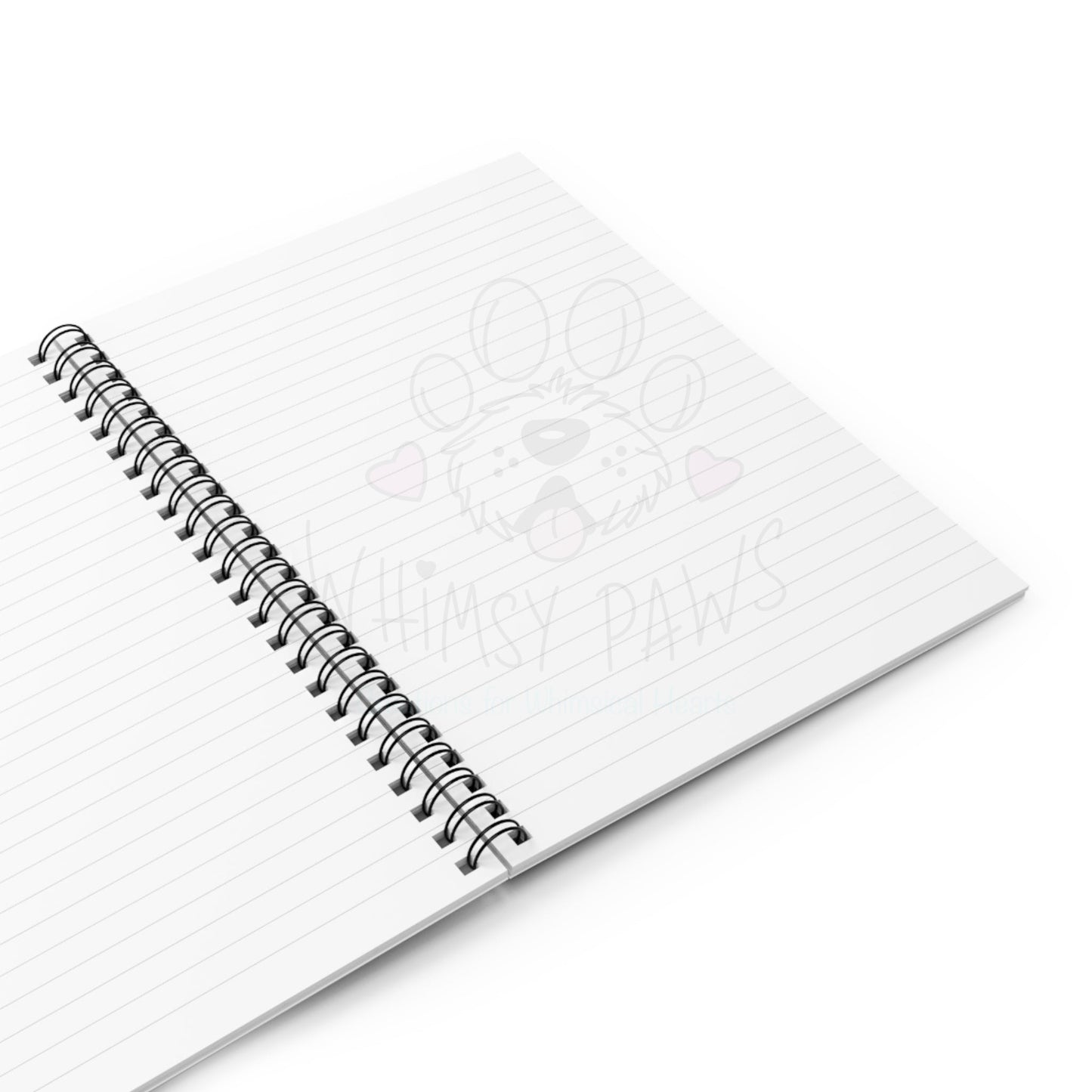 Cute Puppy, Dog House, and Tennis Balls Spiral Notebook - Ruled Line for Students