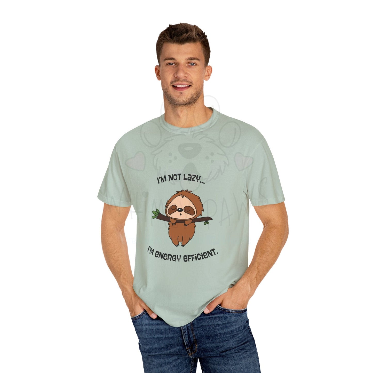 Funny Sloth T-Shirt - "I'm Not Lazy, I'm Energy Efficient" - Unisex Tee