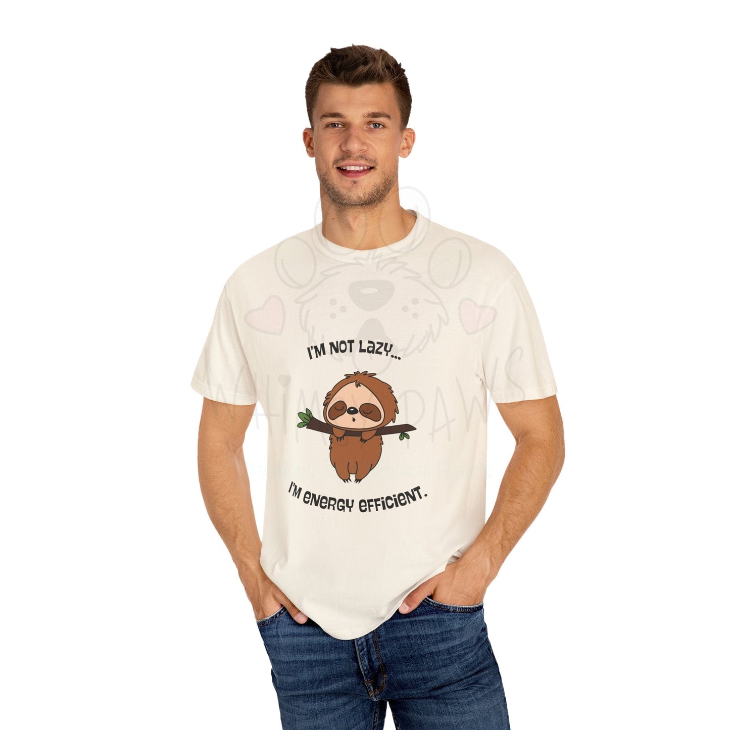 Funny Sloth T-Shirt - "I'm Not Lazy, I'm Energy Efficient" - Unisex Tee