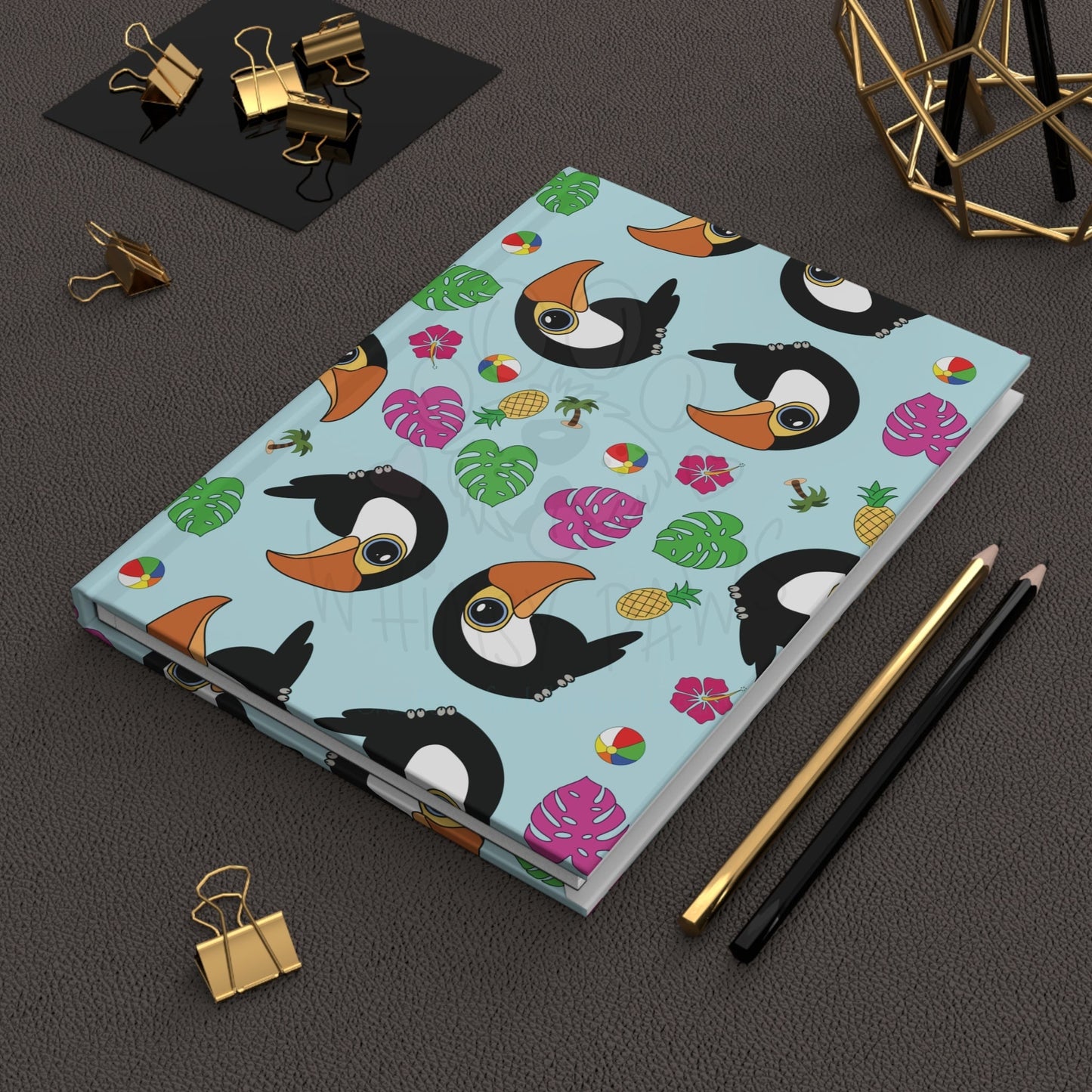 Tropical Toucan Hardcover Journal - Fun Summer Vibes
