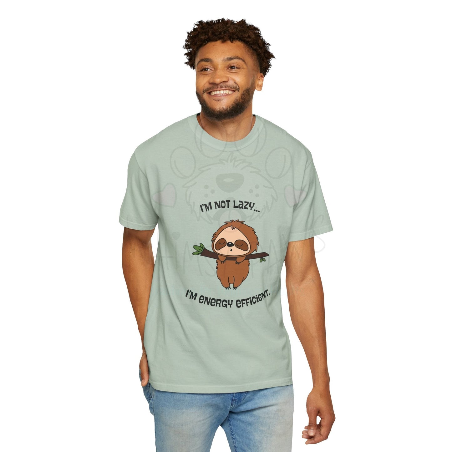 Funny Sloth T-Shirt - "I'm Not Lazy, I'm Energy Efficient" - Unisex Tee