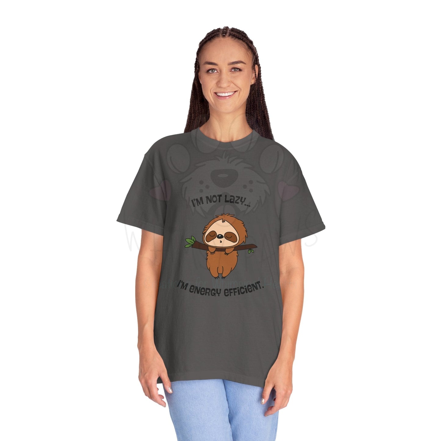 Funny Sloth T-Shirt - "I'm Not Lazy, I'm Energy Efficient" - Unisex Tee