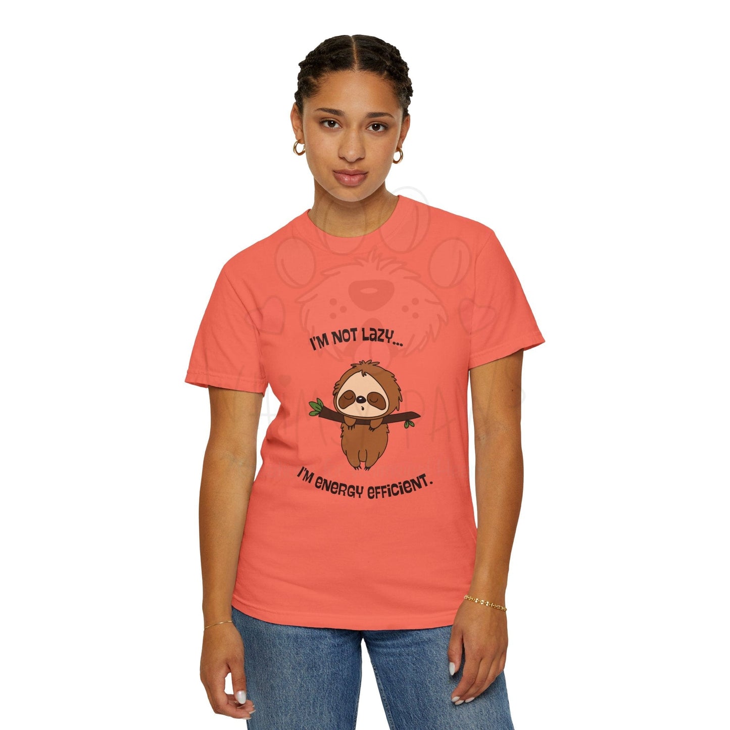 Funny Sloth T-Shirt - "I'm Not Lazy, I'm Energy Efficient" - Unisex Tee