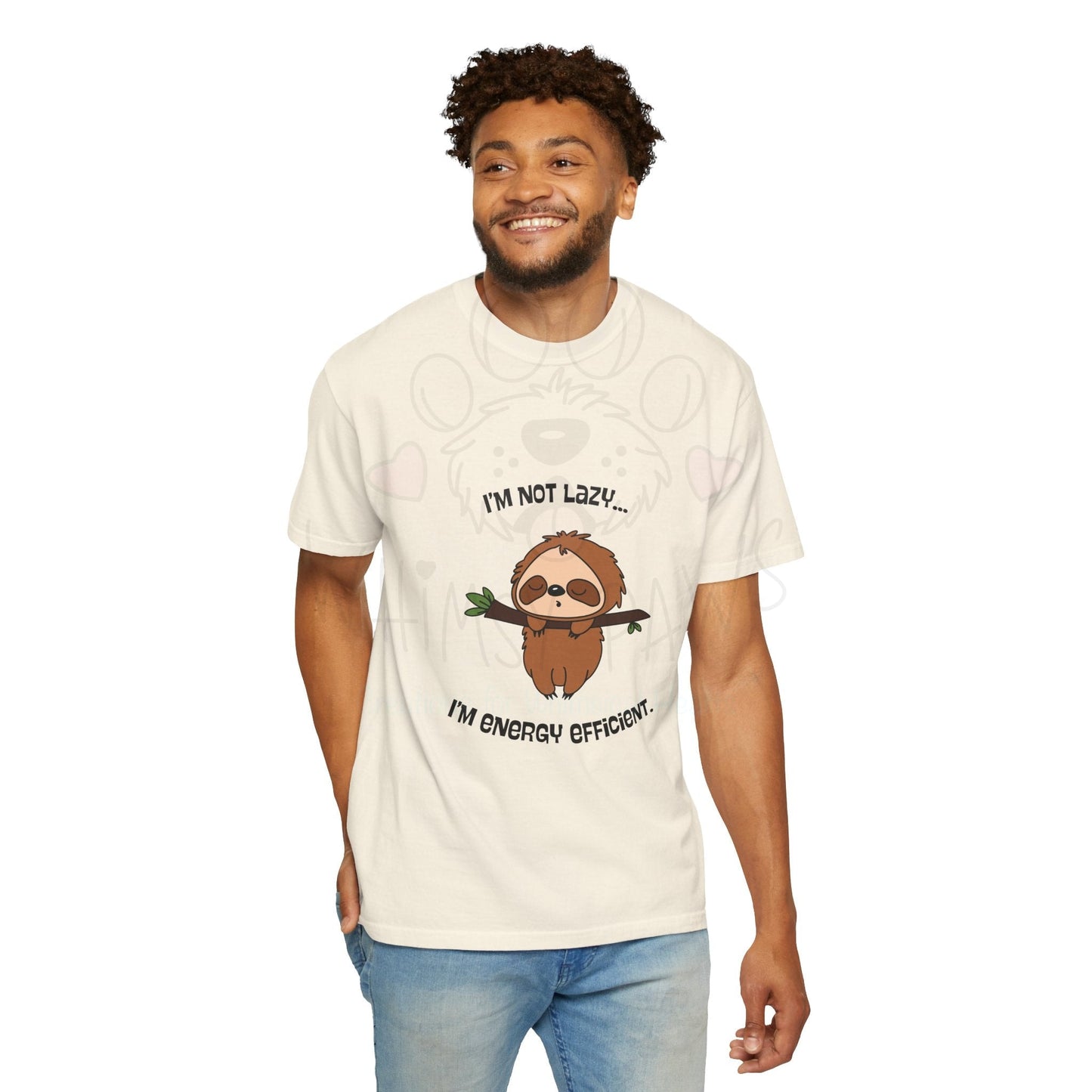 Funny Sloth T-Shirt - "I'm Not Lazy, I'm Energy Efficient" - Unisex Tee