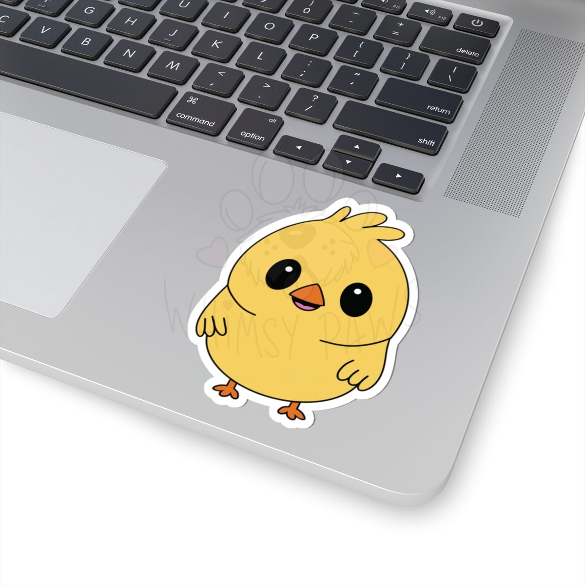 Cute Yellow Chick Kiss-Cut Stickers - Playful Decor for Laptops and Water Bottles