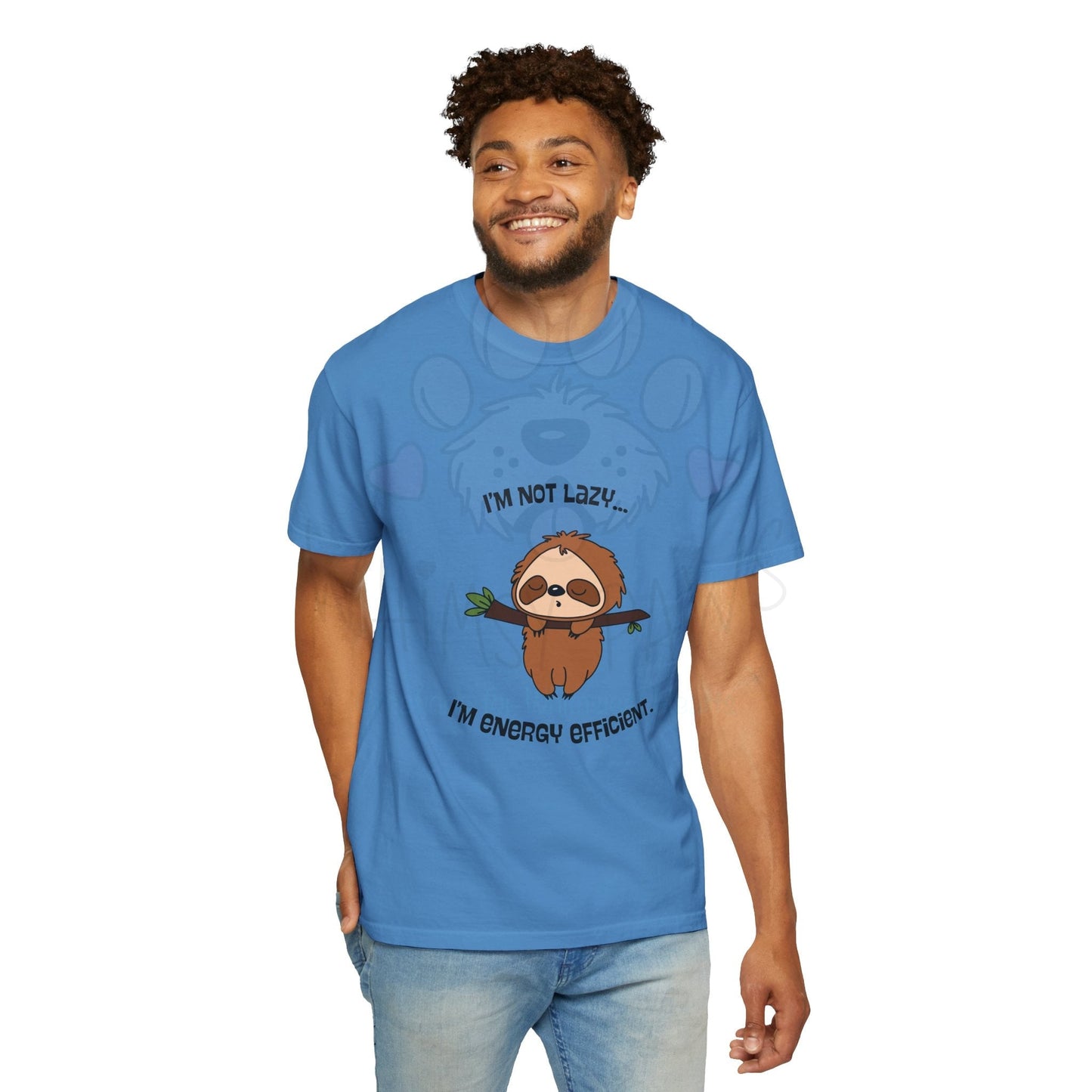 Funny Sloth T-Shirt - "I'm Not Lazy, I'm Energy Efficient" - Unisex Tee