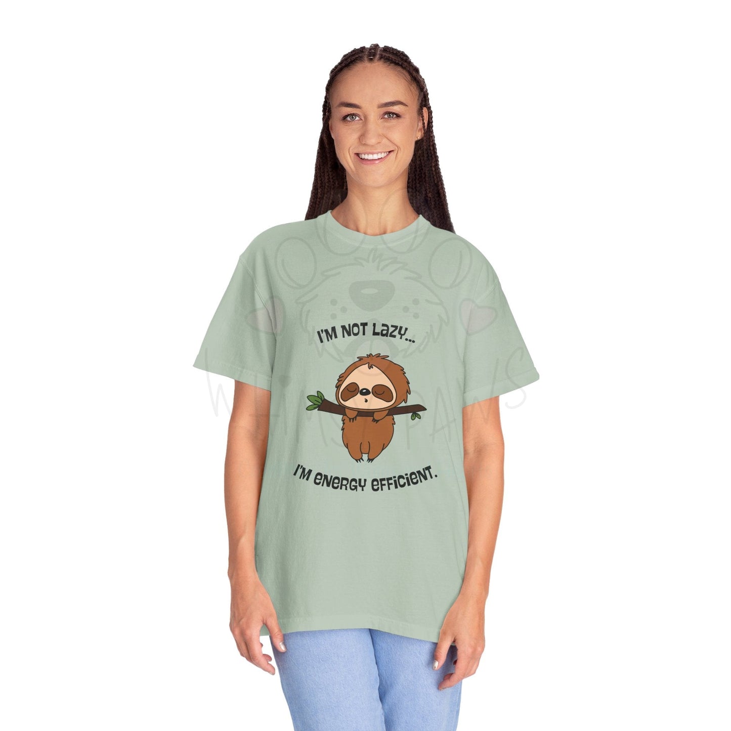 Funny Sloth T-Shirt - "I'm Not Lazy, I'm Energy Efficient" - Unisex Tee
