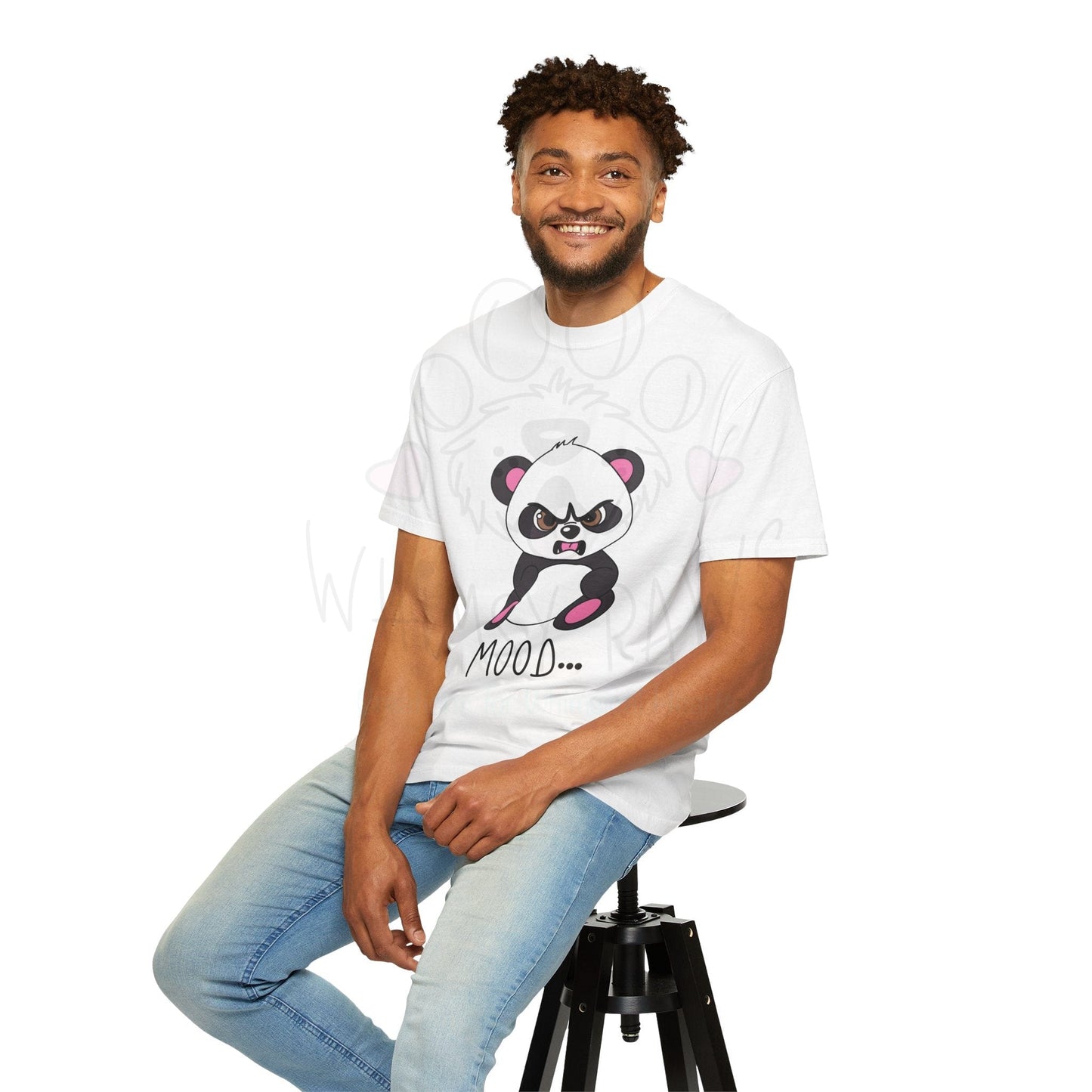 Angry Panda Mood Graphic T-Shirt for Fun-Loving Adults