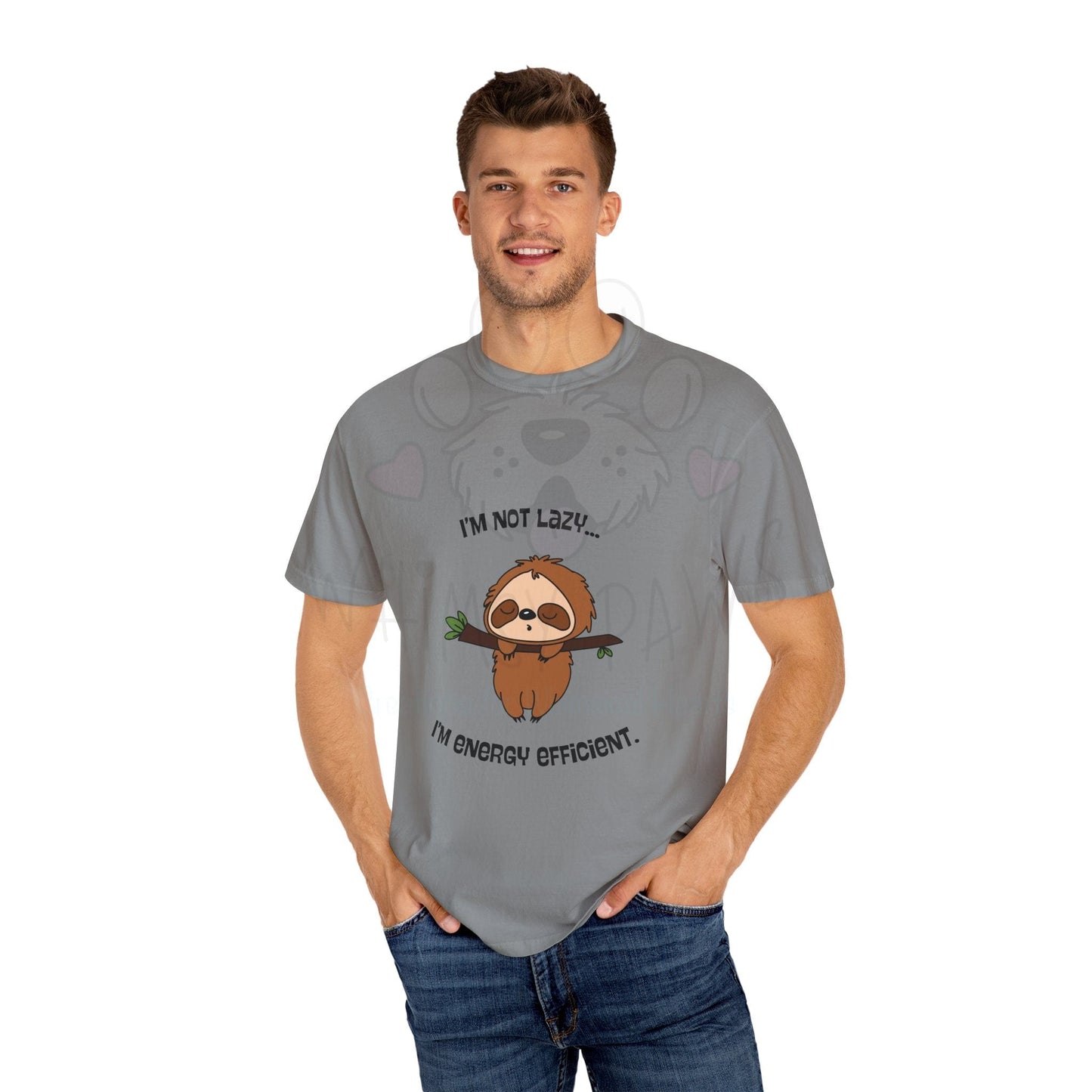 Funny Sloth T-Shirt - "I'm Not Lazy, I'm Energy Efficient" - Unisex Tee