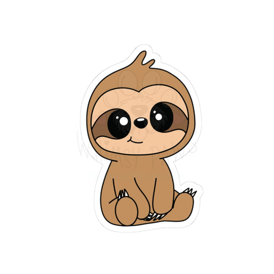 Cute Sloth Kiss-Cut Stickers | Adorable Laptop Decals for Animal Lovers