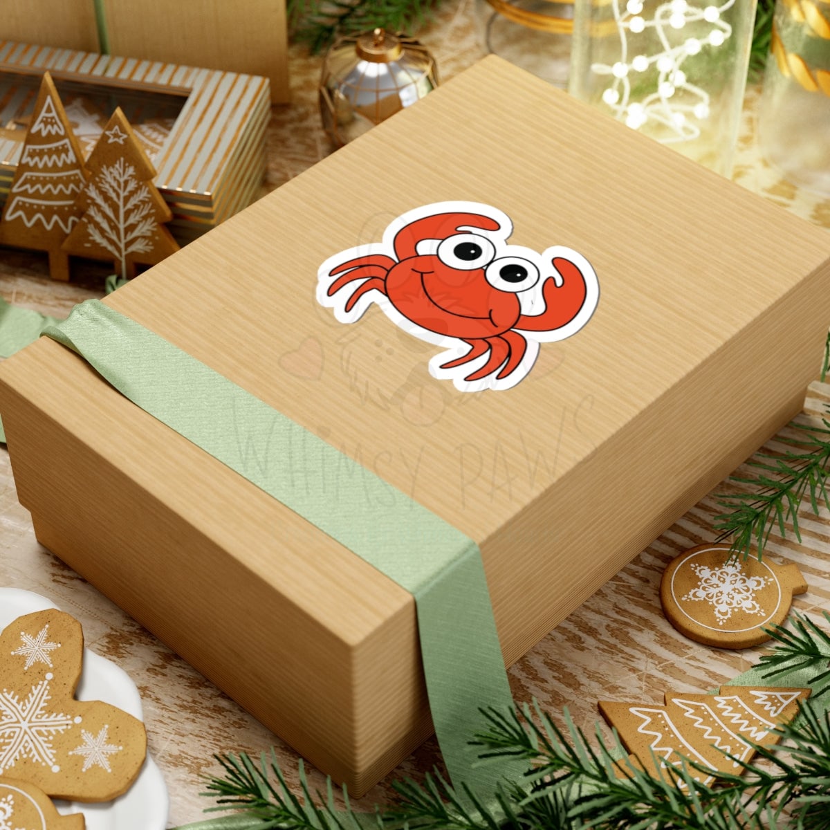 Cute Crab Kiss-Cut Stickers - Perfect for Kids and Ocean Lovers