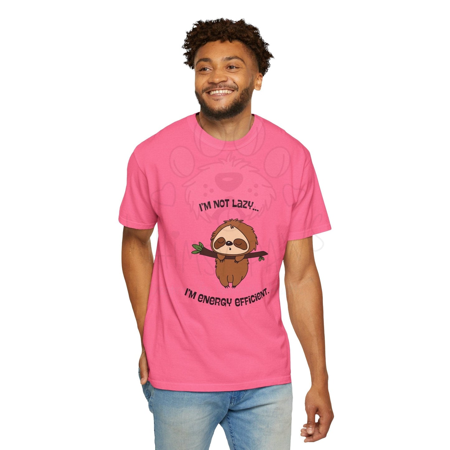 Funny Sloth T-Shirt - "I'm Not Lazy, I'm Energy Efficient" - Unisex Tee