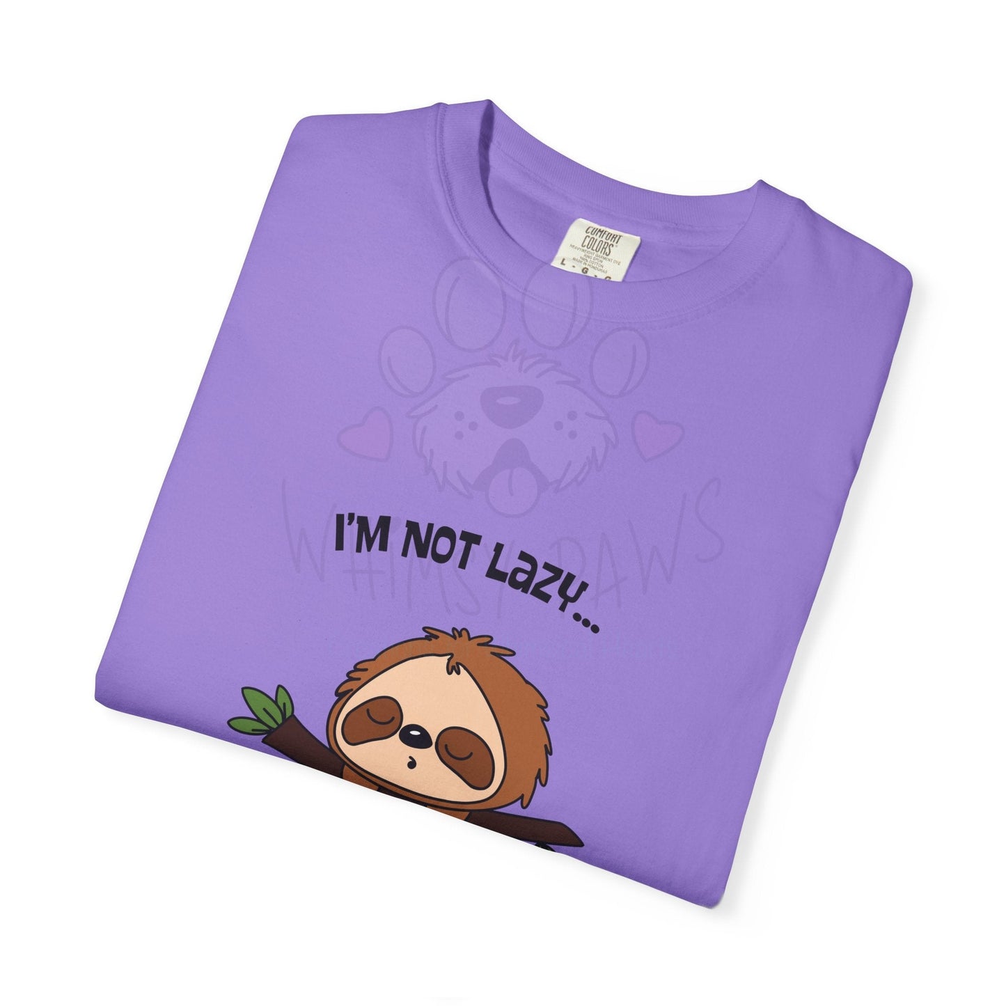 Funny Sloth T-Shirt - "I'm Not Lazy, I'm Energy Efficient" - Unisex Tee