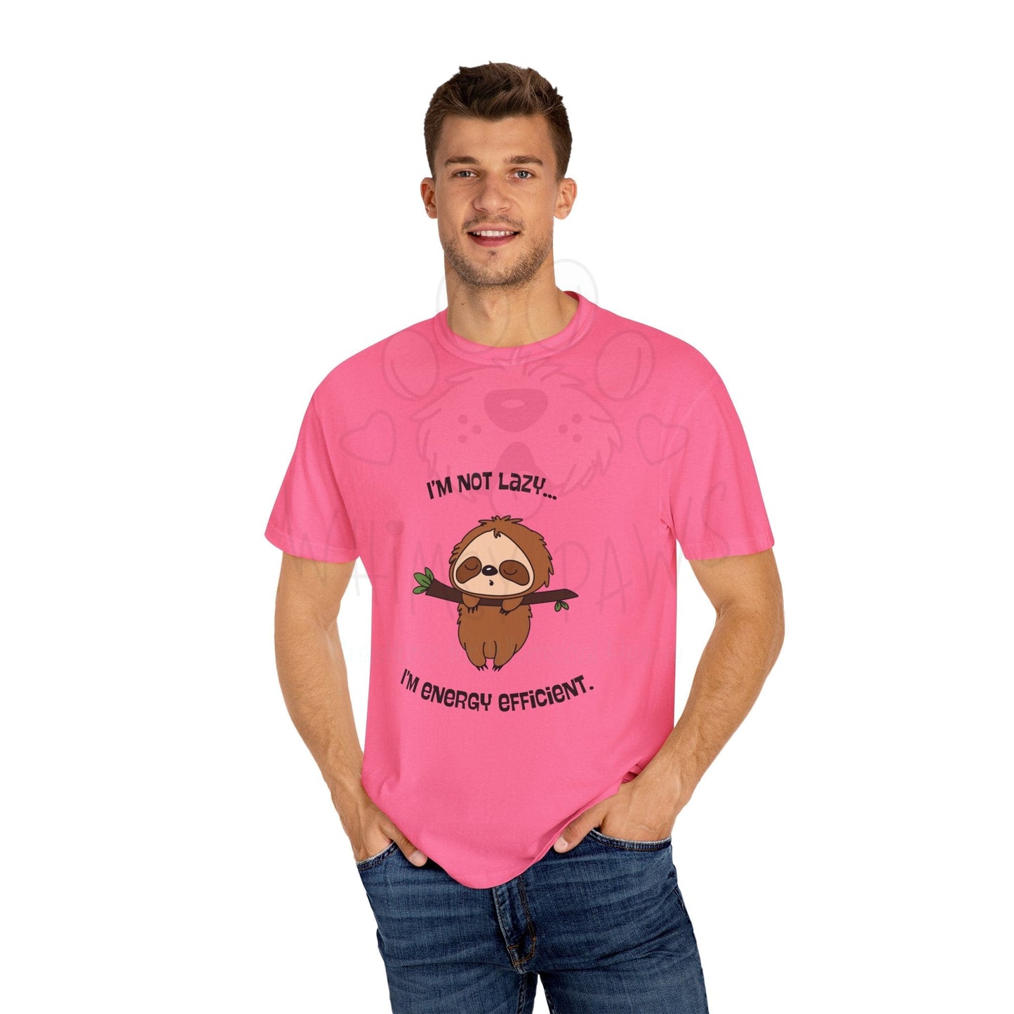 Funny Sloth T-Shirt - "I'm Not Lazy, I'm Energy Efficient" - Unisex Tee