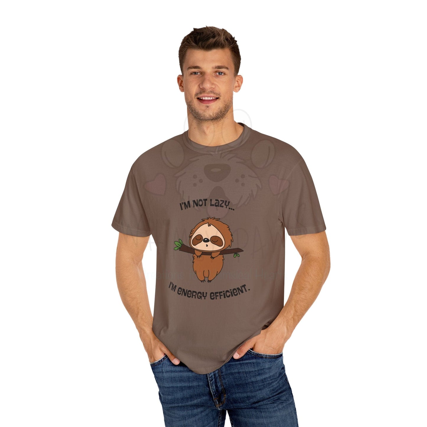 Funny Sloth T-Shirt - "I'm Not Lazy, I'm Energy Efficient" - Unisex Tee