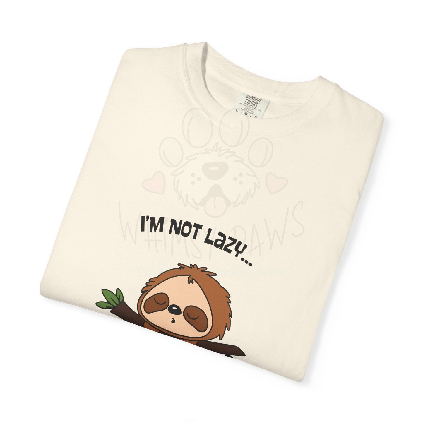 Funny Sloth T-Shirt - "I'm Not Lazy, I'm Energy Efficient" - Unisex Tee