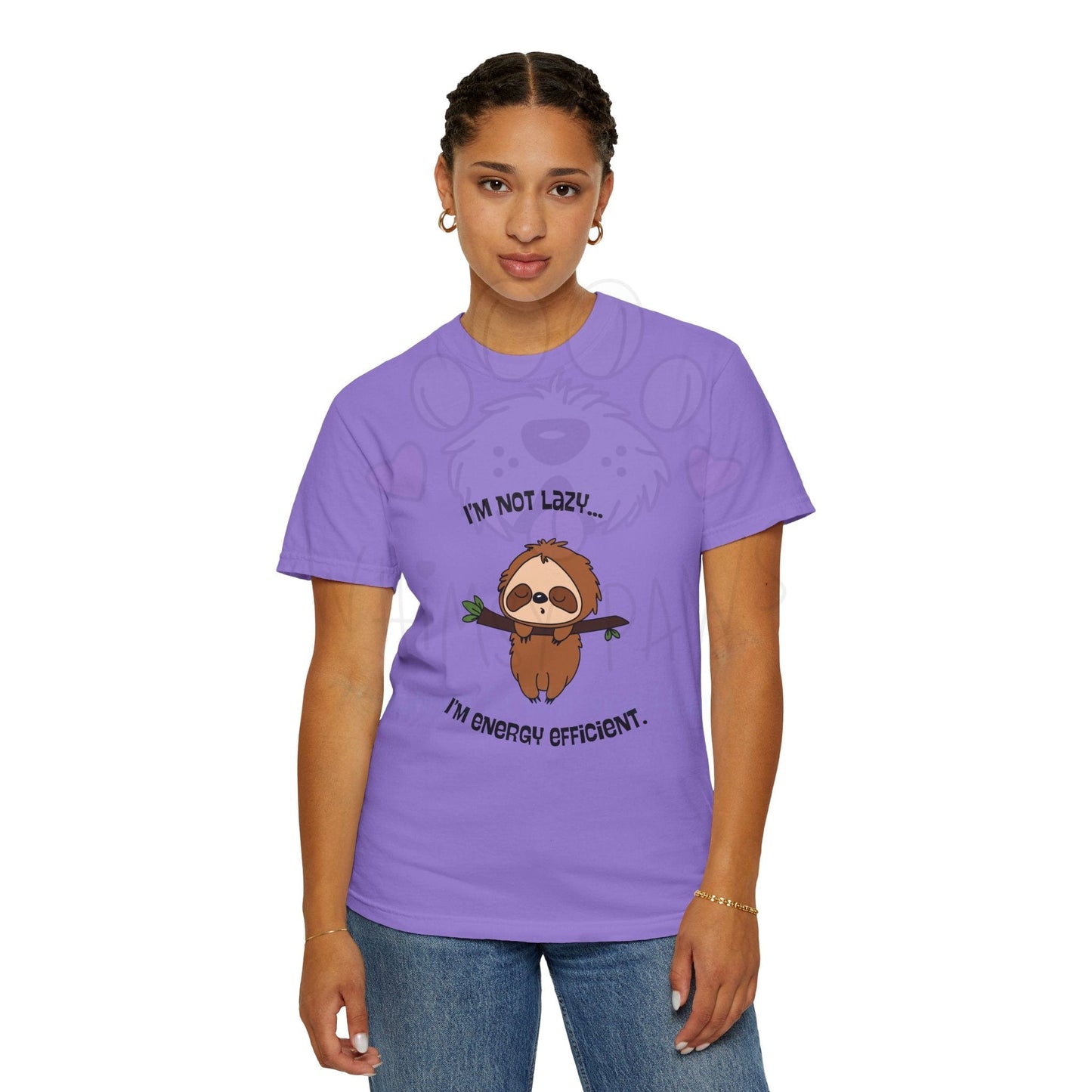 Funny Sloth T-Shirt - "I'm Not Lazy, I'm Energy Efficient" - Unisex Tee