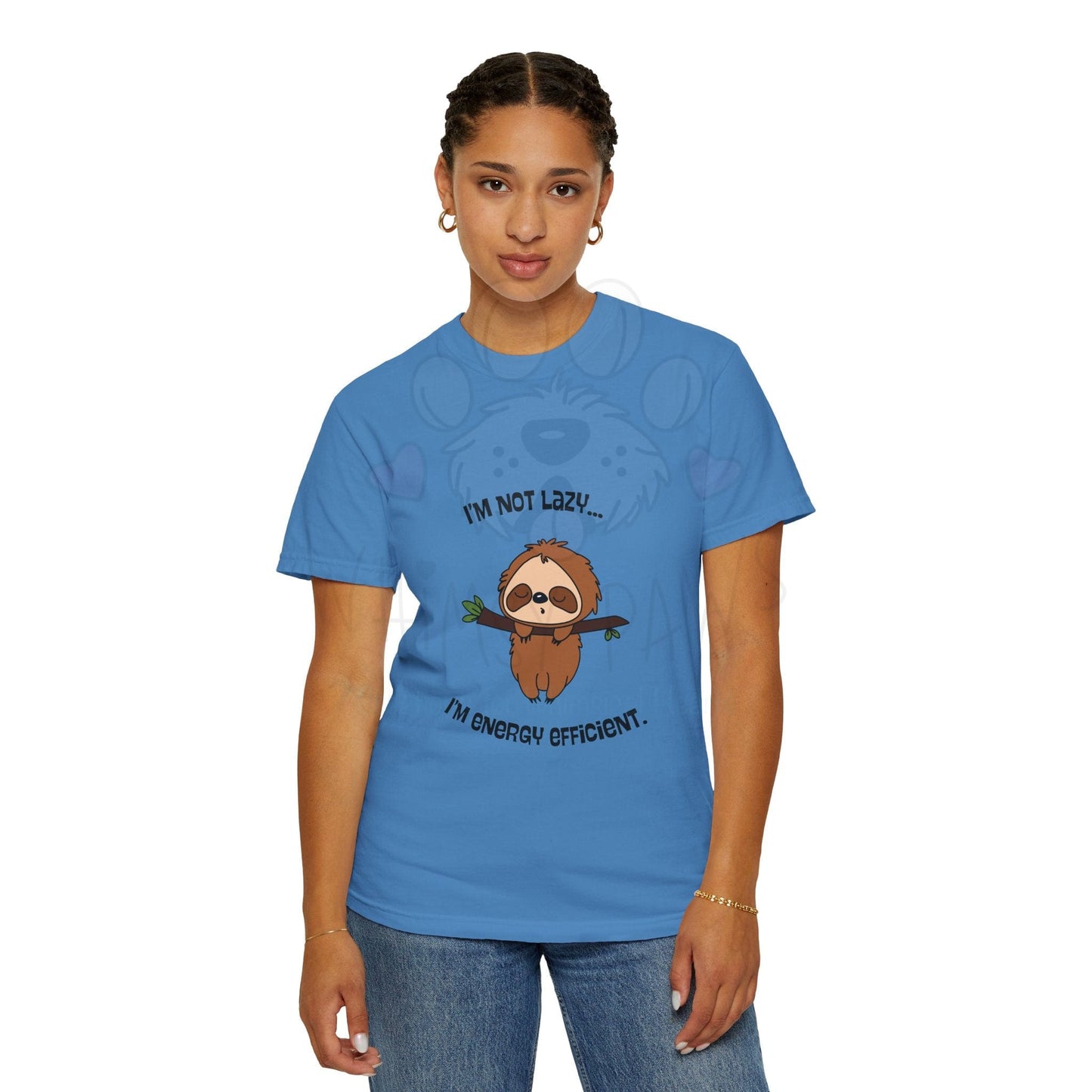 Funny Sloth T-Shirt - "I'm Not Lazy, I'm Energy Efficient" - Unisex Tee