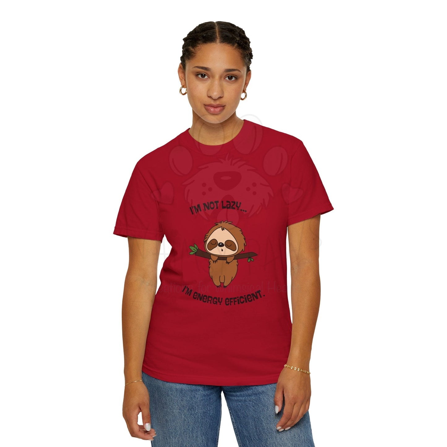 Funny Sloth T-Shirt - "I'm Not Lazy, I'm Energy Efficient" - Unisex Tee