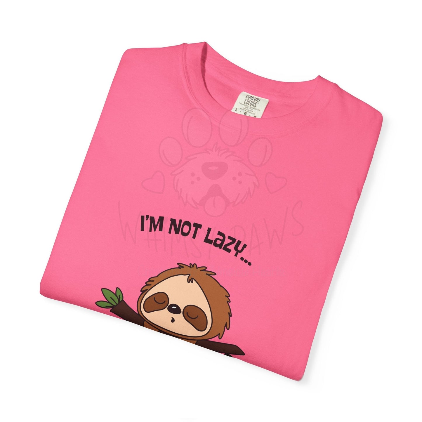 Funny Sloth T-Shirt - "I'm Not Lazy, I'm Energy Efficient" - Unisex Tee
