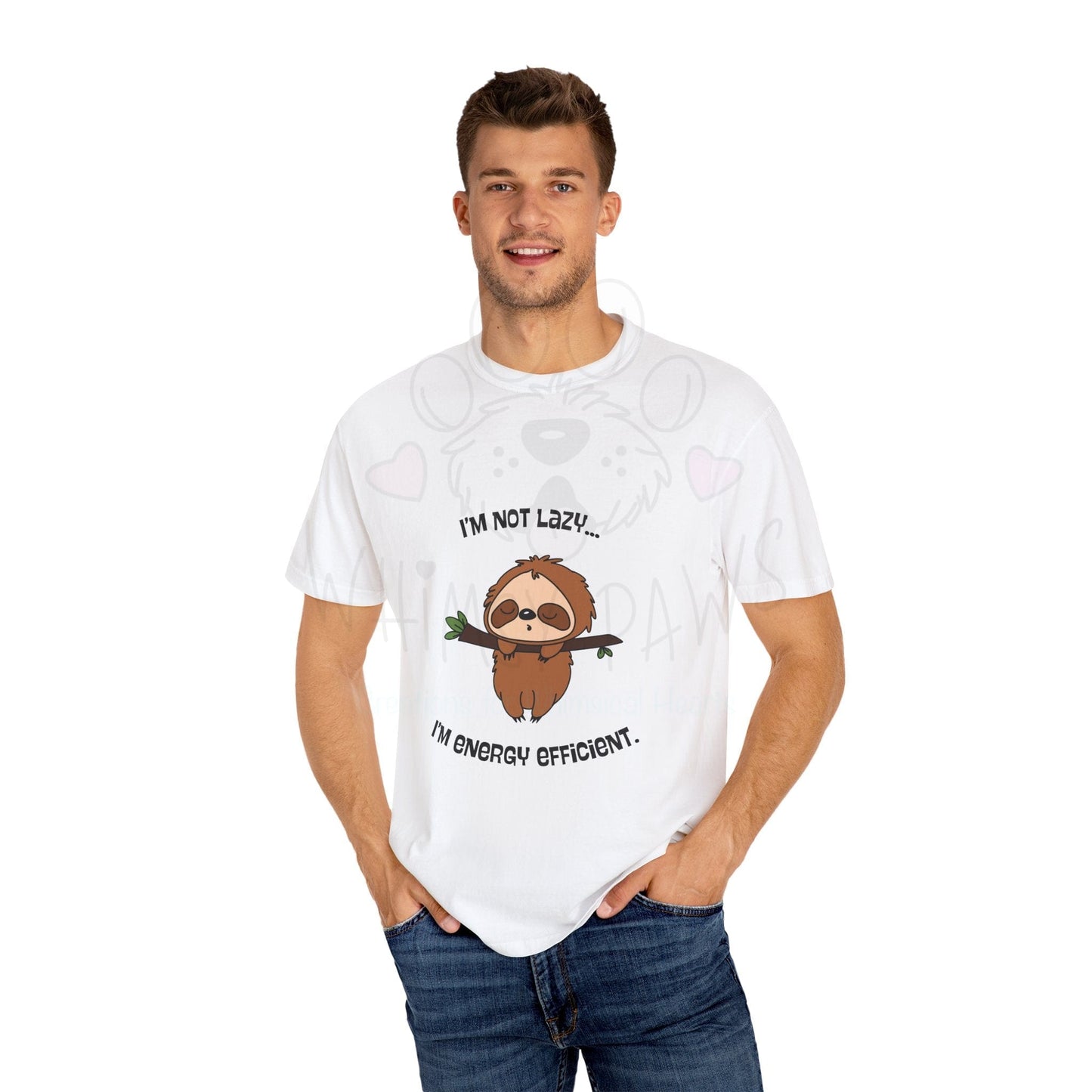 Funny Sloth T-Shirt - "I'm Not Lazy, I'm Energy Efficient" - Unisex Tee