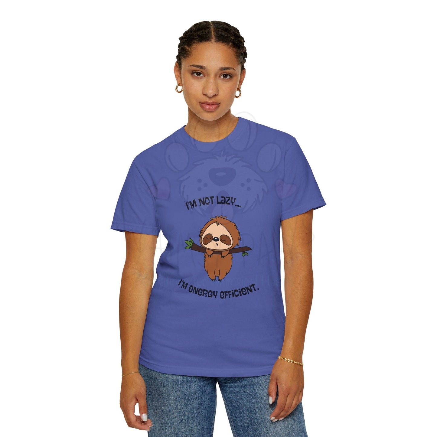 Funny Sloth T-Shirt - "I'm Not Lazy, I'm Energy Efficient" - Unisex Tee