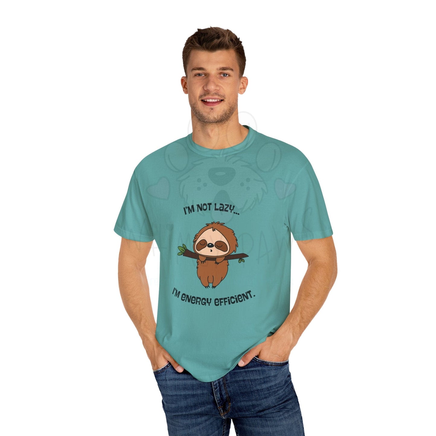 Funny Sloth T-Shirt - "I'm Not Lazy, I'm Energy Efficient" - Unisex Tee