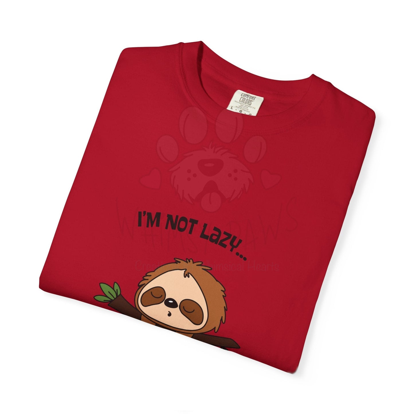 Funny Sloth T-Shirt - "I'm Not Lazy, I'm Energy Efficient" - Unisex Tee