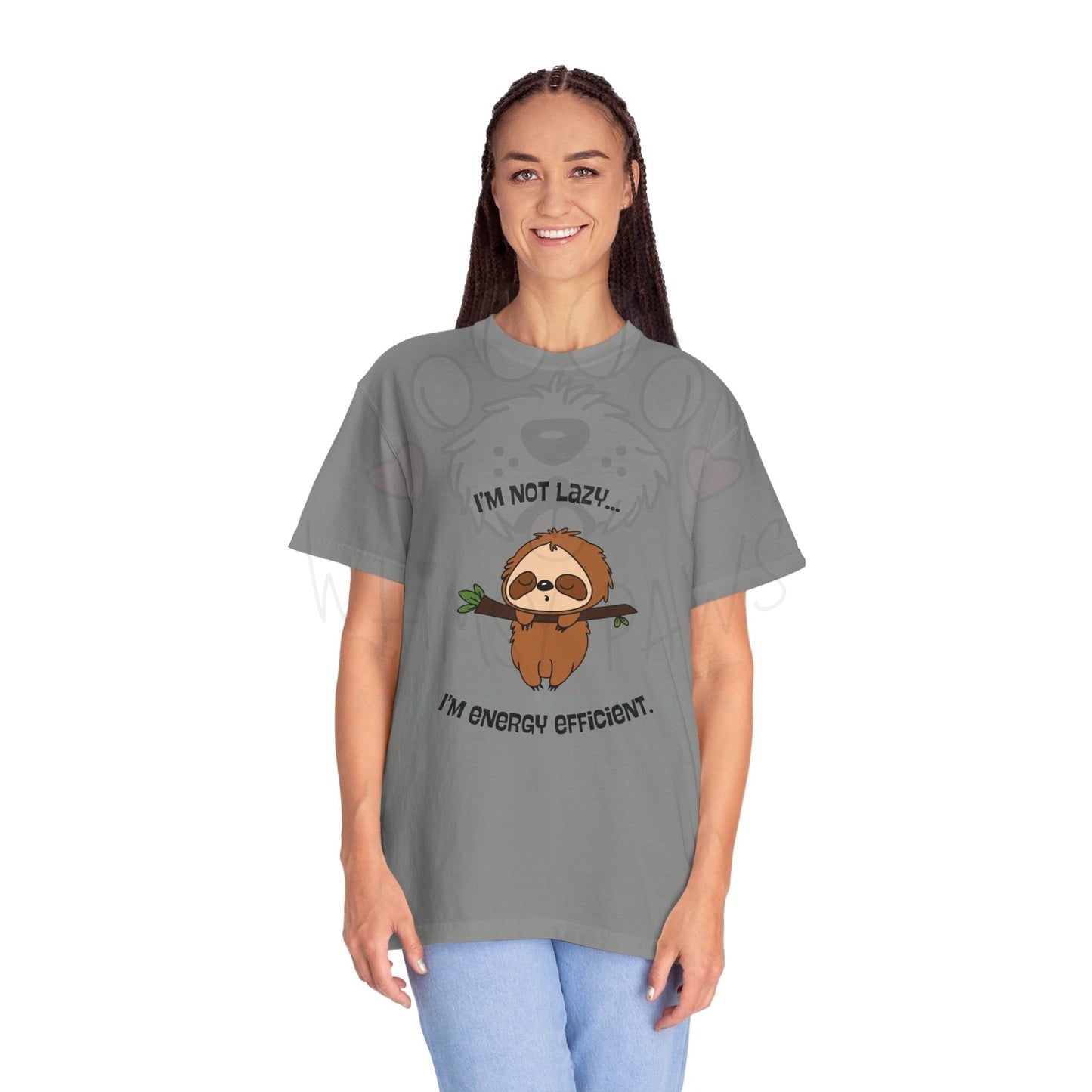 Funny Sloth T-Shirt - "I'm Not Lazy, I'm Energy Efficient" - Unisex Tee