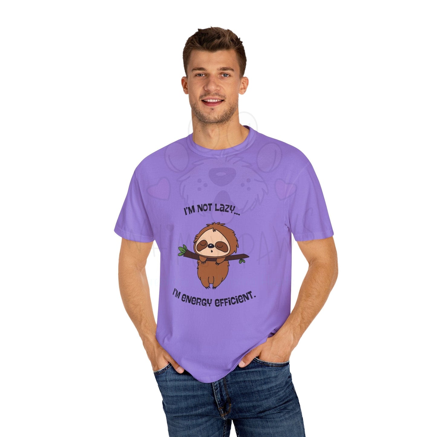 Funny Sloth T-Shirt - "I'm Not Lazy, I'm Energy Efficient" - Unisex Tee