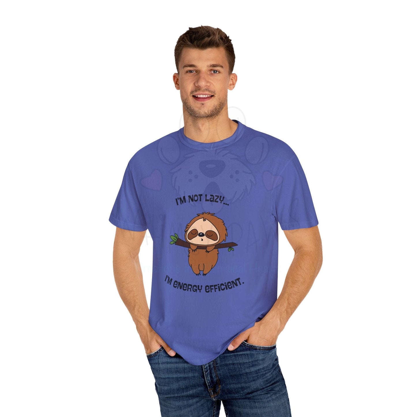 Funny Sloth T-Shirt - "I'm Not Lazy, I'm Energy Efficient" - Unisex Tee