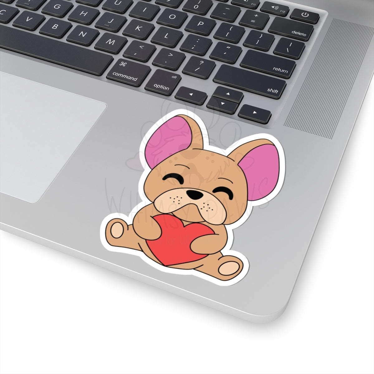 Cute Frenchie Love Kiss-Cut Stickers - Adorable Pet Themed Decor for Laptops & More