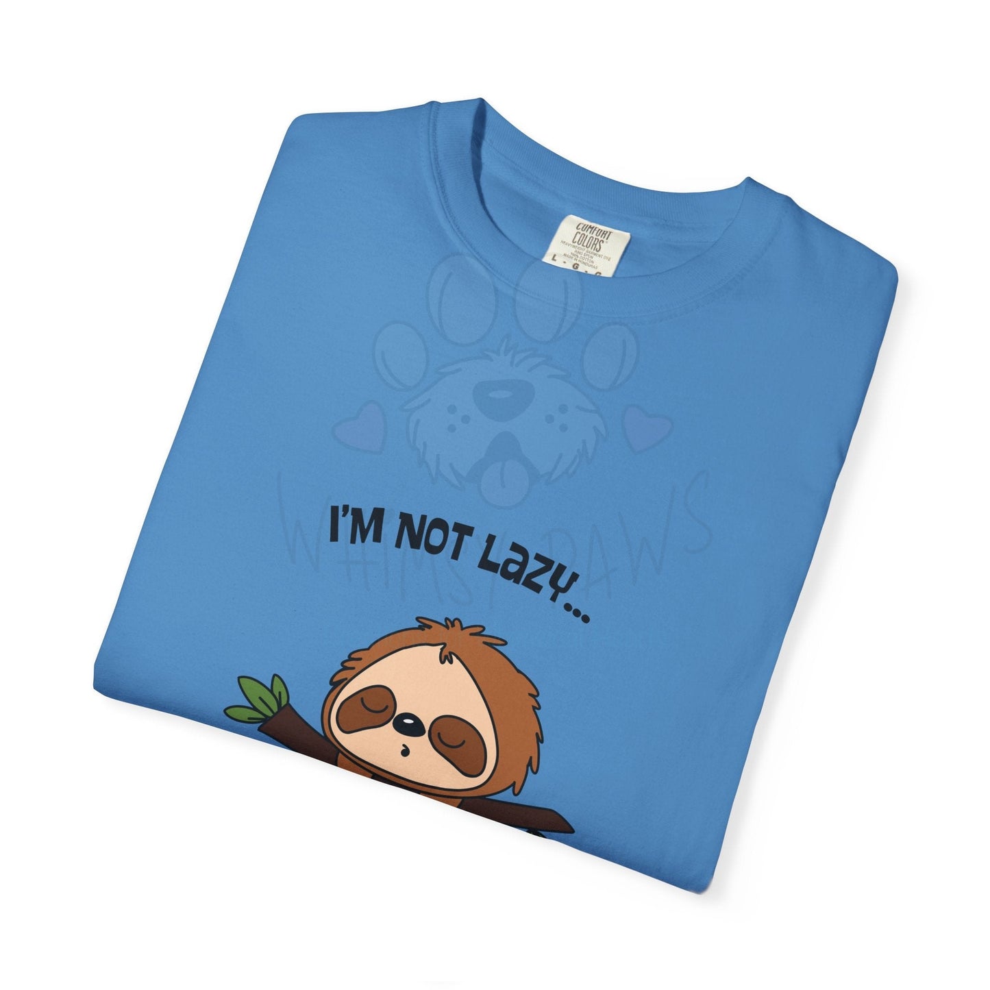 Funny Sloth T-Shirt - "I'm Not Lazy, I'm Energy Efficient" - Unisex Tee